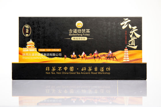 144g 中国茶 コルディセプス茶 手作り ダークティー 友人や家族にプレゼント